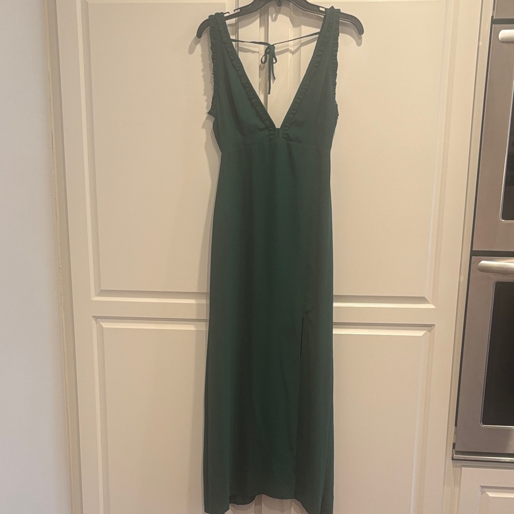 WYLDR Deep Green Maxi Dress